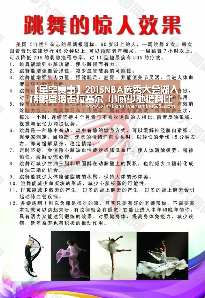 【星空赛事】2015NBA选秀大会湖人榜眼签摘走拉塞尔 小威少驰援科比